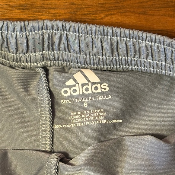 Adidas Gray and Blue Athletic Shorts - Picture 3 of 3